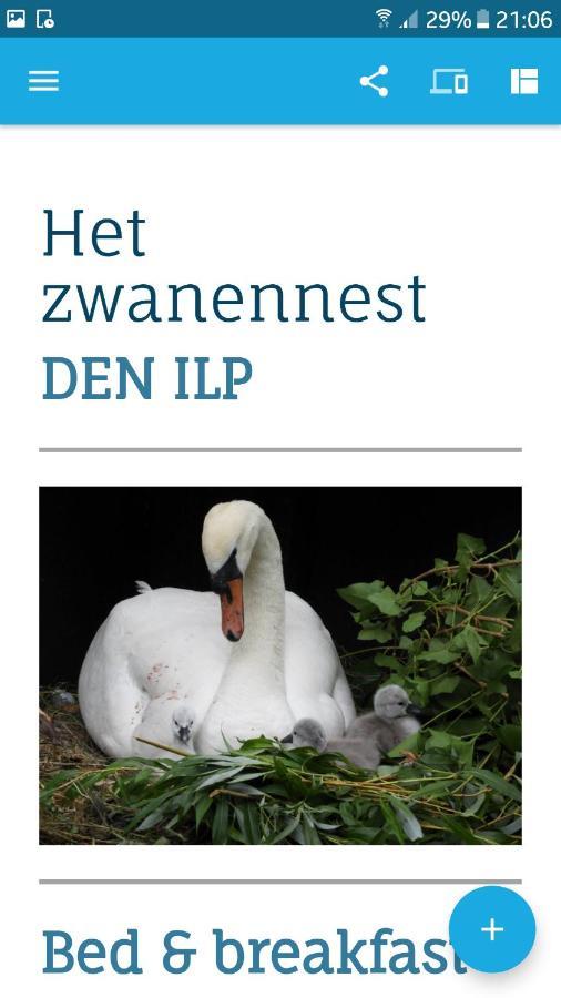 Het Zwanennest Bed & Breakfast Den Ilp Exterior photo